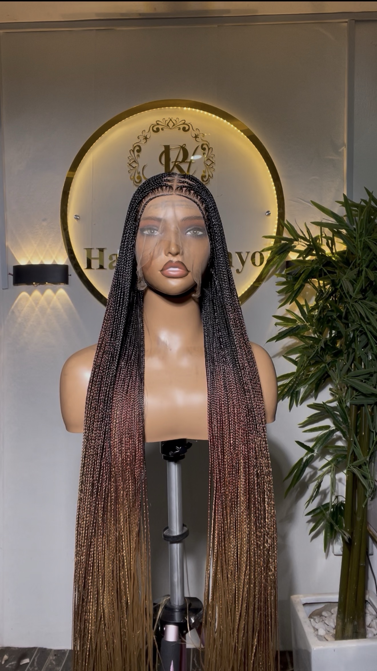 360 BONE STRAIGHT KNOTLESS BRAIDS HD LACE