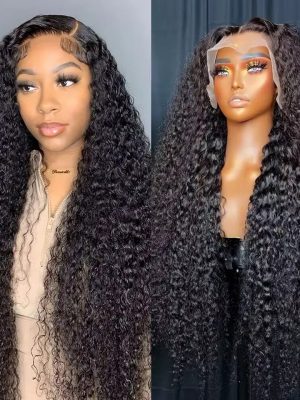13x6 Glueless HD Transparent Deep Wave Human Hair