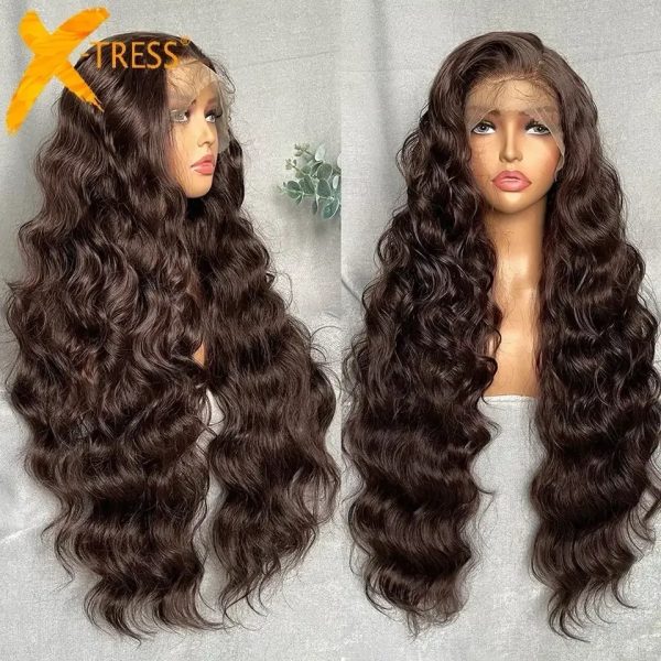 Light Brown Synthetic Lace Wig