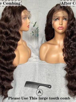 Light Brown Synthetic Lace Wig