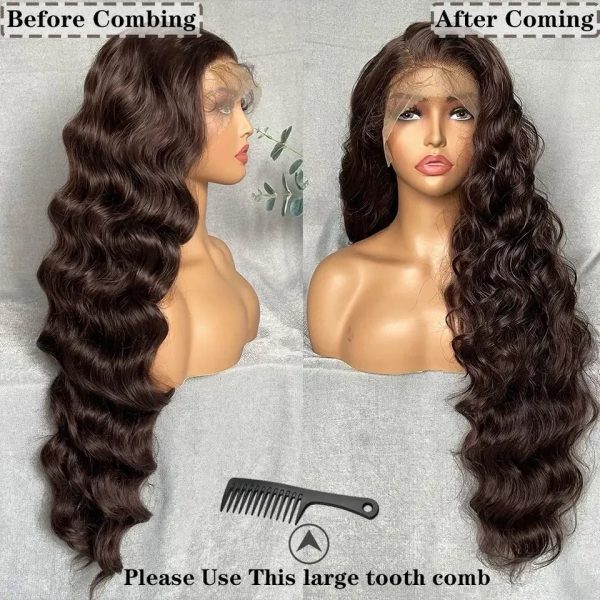 Light Brown Synthetic Lace Wig
