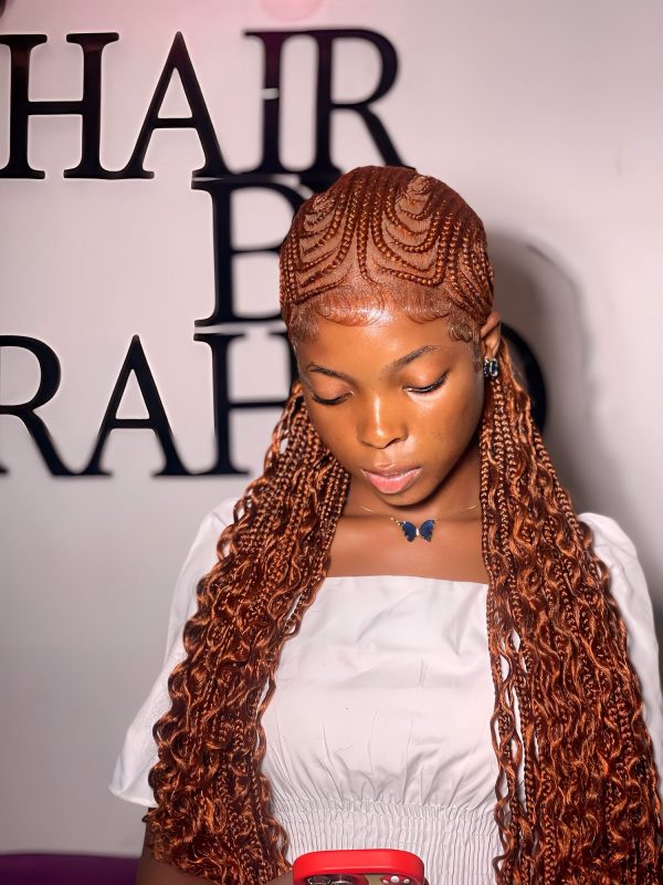 GHANAWEAVING GLUELESS WIG BOHO UNIT hd LACE