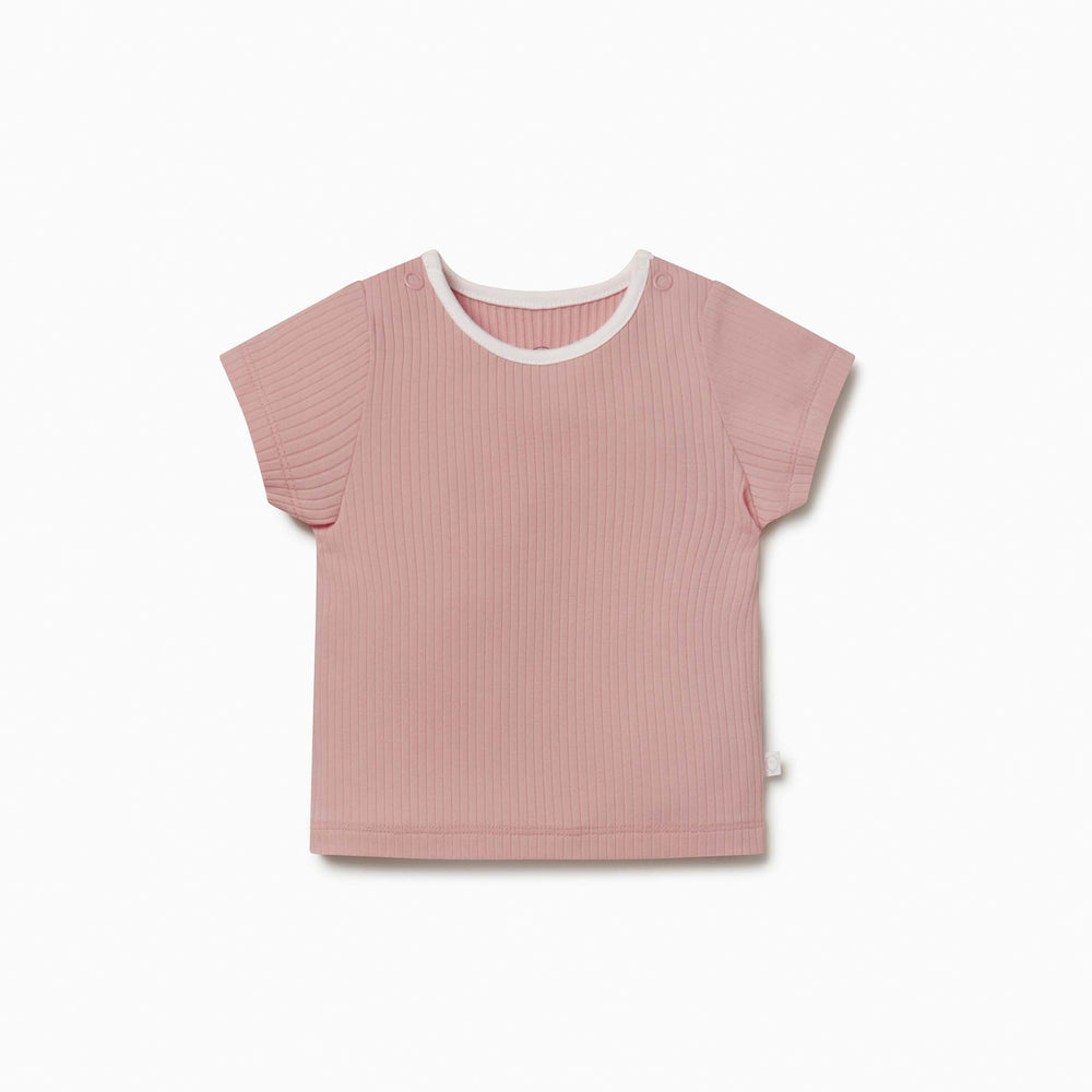 Ribbed Short Sleeve T-Shirt - Image 2