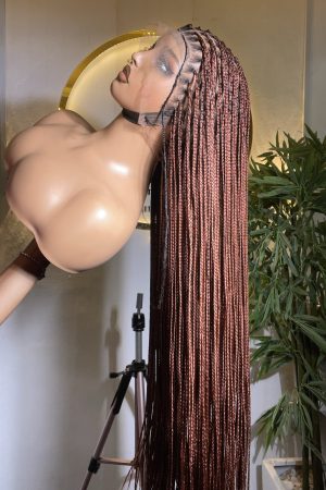 60 BONE STRAIGHT KNOTLESS BRAIDS HD LACE