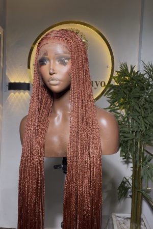 360 BONE STRAIGHT KNOTLESS BRAIDS HD LACE